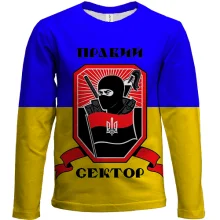 Детский 3D лонгслив с Правым сектором и флагом Украины