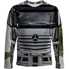 Дитячий 3D лонгслів mercedes actros