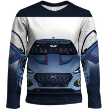 Дитячий 3D лонгслів зі спорткаром Hyundai