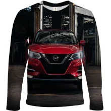 Дитячий 3D лонгслів з червоним кросовером Nissan