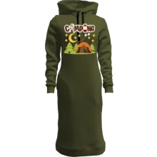 Худи платье с палаткой на природе "camping"