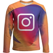 Детский 3D лонгслив с Instagram