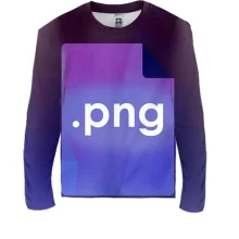 Дитячий 3D лонгслів з надписью PNG