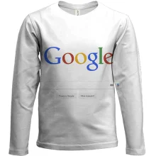 Детский 3D лонгслив со страницей поиска Google