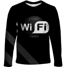 Детский 3D лонгслив Wi-Fi с чёрным шаром