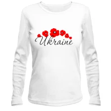 Лонгслив Ukraine с маками