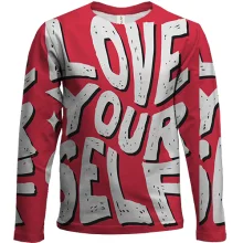 Детский 3D лонгслив Love yourself