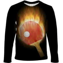 Детский 3D лонгслив Fire tennis