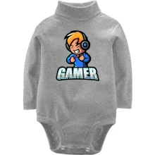 Детское боди с длинным рукавом Gamer.