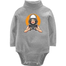 Детское боди с длинным рукавом Gamer girl