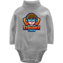 Детское боди с длинным рукавом Streamer gamer