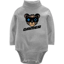 Детское боди с длинным рукавом Bear gamer