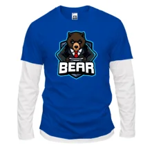 Комбинированный лонгслив Bear gamer 2
