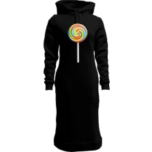 Худи платье с радужным леденцом