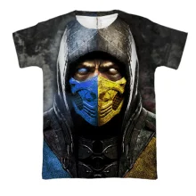 3D футболка Mortal Kombat - Sub Zero VS Scorpion