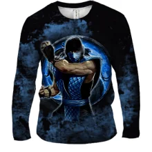 Чоловічий 3D лонгслів Mortal Kombat - Sub Zero