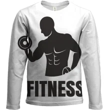 Детский 3D лонгслив Fitness Gym с атлетами