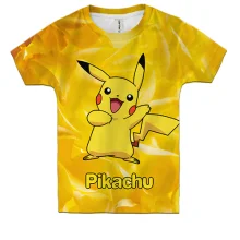 Дитяча 3D футболка Pikachu