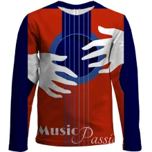 Детский 3D лонгслив Music Passion