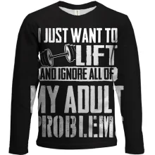 Дитячий 3D лонгслів Lift - My adult problems