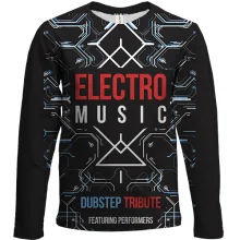 Дитячий 3D лонгслів Electro music