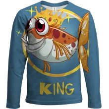 Дитячий 3D лонгслів King fish
