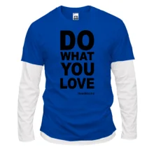 Комбинированный лонгслив Do what you love