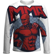 Детский 3D лонгслив MMA Red body