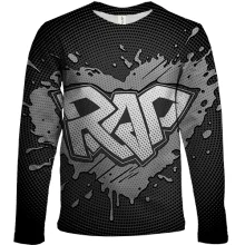 Детский 3D лонгслив RAP в стиле граффити
