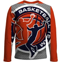 Дитячий 3D лонгслів Basketball team