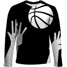 Дитячий 3D лонгслів Basketball hand