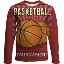 Дитячий 3D лонгслів Basketball Tournament з двома м’ячами