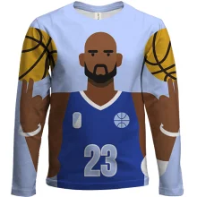 Дитячий 3D лонгслів Basketball Trainer