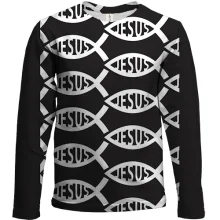 Детский 3D лонгслив Jesus
