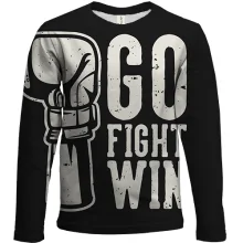 Детский 3D лонгслив Go fight win