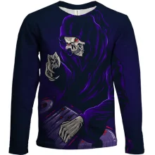 Детский 3D лонгслив DJ Death