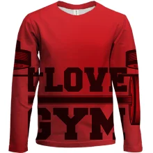 Детский 3D лонгслив I love gym