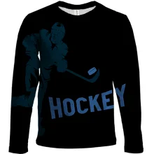 Дитячий 3D лонгслів Dark hockey
