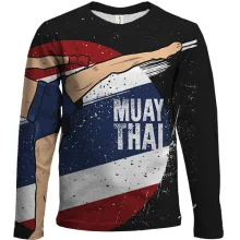Детский 3D лонгслив с борцом Muay Thai (2)