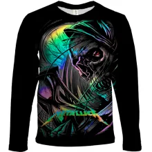 Детский 3D лонгслив Metallica Neon