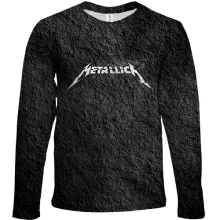 Детский 3D лонгслив Metallica (лава)