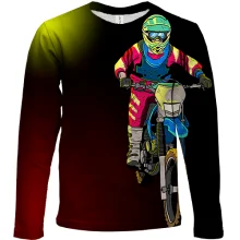 Детский 3D лонгслив Moto Freestyle