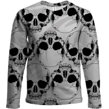 Детский 3D лонгслив Skull pattern