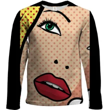 Дитячий 3D лонгслів Girl Pop Art