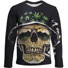 Дитячий 3D лонгслів Rasta Skull
