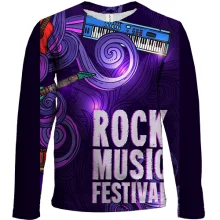 Детский 3D лонгслив Rock Music Festival
