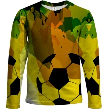 Детский 3D лонгслив Football Yellow
