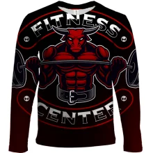 Детский 3D лонгслив Bull Fitness Center