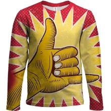 Детский 3D лонгслив Rasta Hand Pop Art