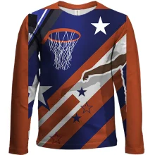 Дитячий 3D лонгслів Basketball Collage